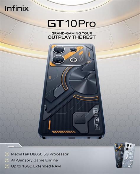 HP Gaming Canggih Infinix GT 10 Pro Rilis Bawa Kamera 108MP Chipset