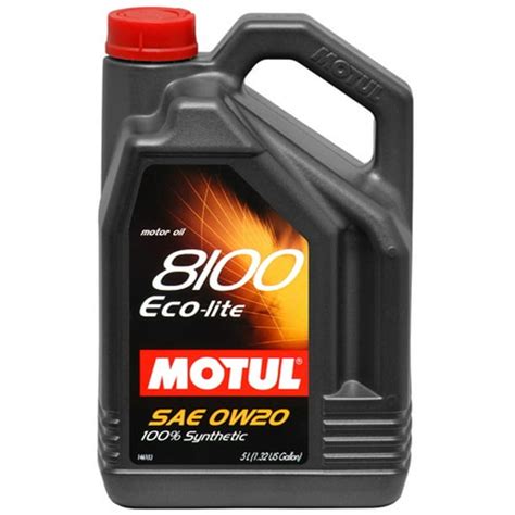 Motul 8100 Eco Lite Synthetic Motor Oil 0w20 5 Liter