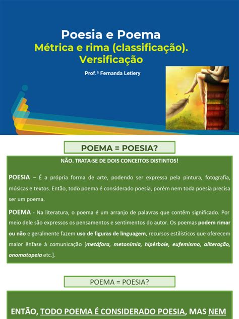 Poesia e Poema: Conceitos e Estruturas | PDF | Poesia | Métrica (poesia)