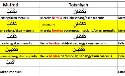 Kata Ganti Dalam Bahasa Arab Beserta Artinya Huwa Huma Hum Miss Nelda