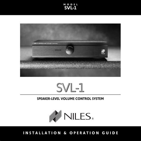 SVL 1 SVL 1 Niles Audio