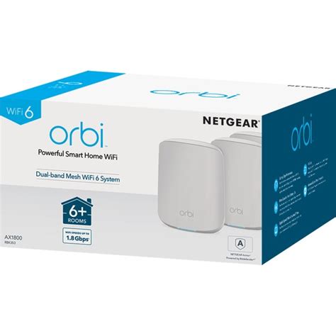 Netgear Rbk Orbi Wifi Dual Band Mesh Systeem Mesh Router Wit