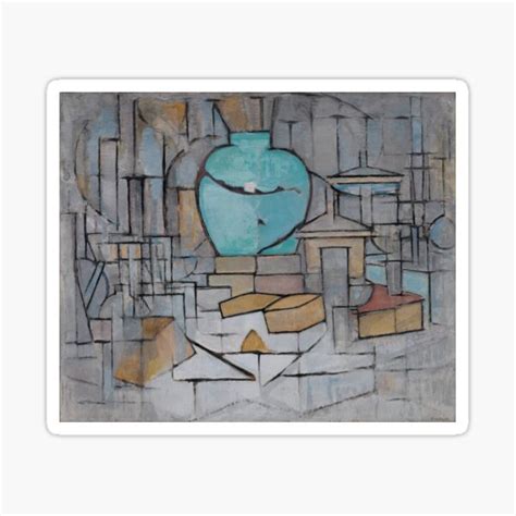 Piet Mondrian Sticker For Sale By Youssef Art Redbubble