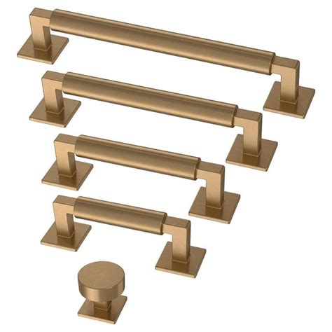 Liberty Modern Post 5 1 16 In 128 Mm Champagne Bronze Drawer Pull