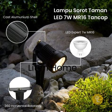 Jual Lampu Sorot Taman LED 7w 7 Watt COB Outdoor Waterproof Sorot Taman