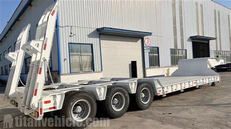 Ton Low Bed Truck Trailer For Sale In Tanzania