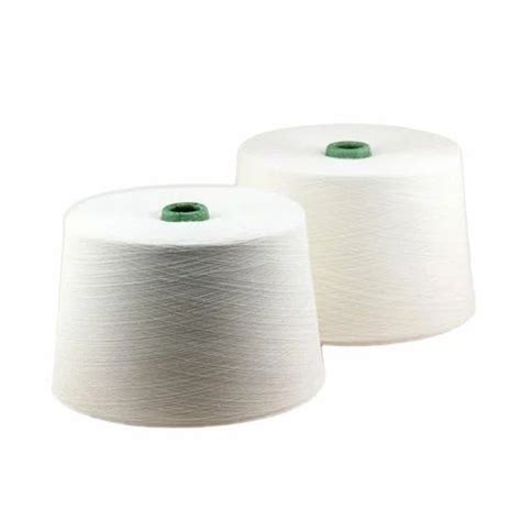 White Virgin Ring Spun Polyester Yarn For Textile Industry At Rs