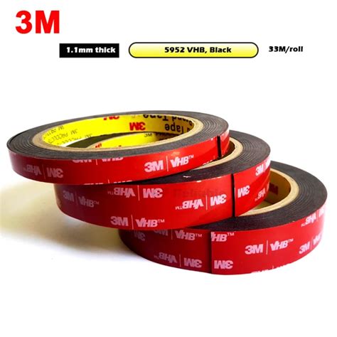 3M VHB 5952 Double Sided Acrylic Foam Adhesive Tape Heavy Duty Mounting