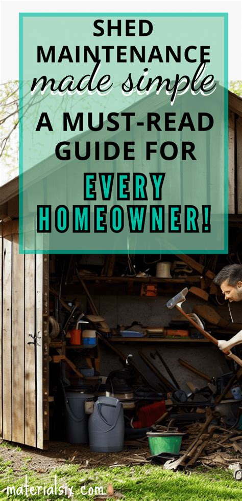 Shed Cleaning and Maintenance Tips for Homeowners (Guide)