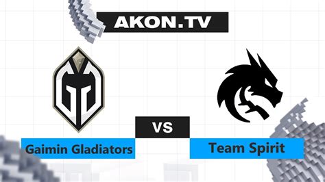 Ru Gaimin Gladiators Vs Team Spirit Bo Win Series Summer