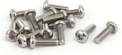 Uxcell M6x20mm 304 Stainless Steel Button Head Torx Socket Cap Screws Fasteners