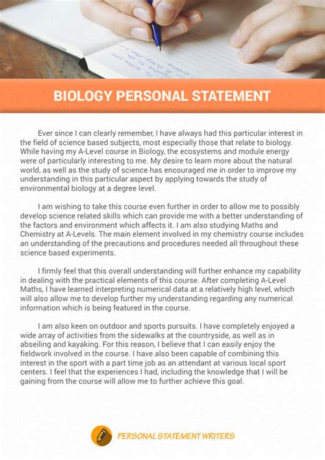 Biology Personal Statement Sample By Sopforgraduateschool On Deviantart