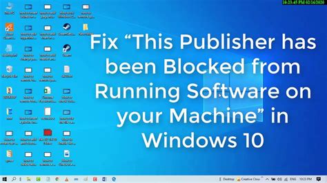 How To Fix This Publisher Has Been Blocked From Running Software On