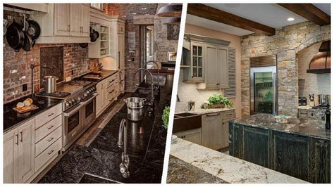 Rustic Kitchen With Brick Backsplash Design Ideas You Ll Love