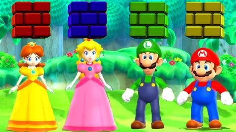 Mario Party 9 Minigames Mario Vs Luigi Vs Peach Vs Daisy Master Cpu Youtube