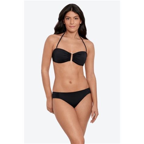 Beach Club Solids Ring Bandeau Bikini For Her From The Luxe Company UK