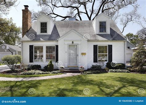 White Suburban Home Stock Photography Image 15645582