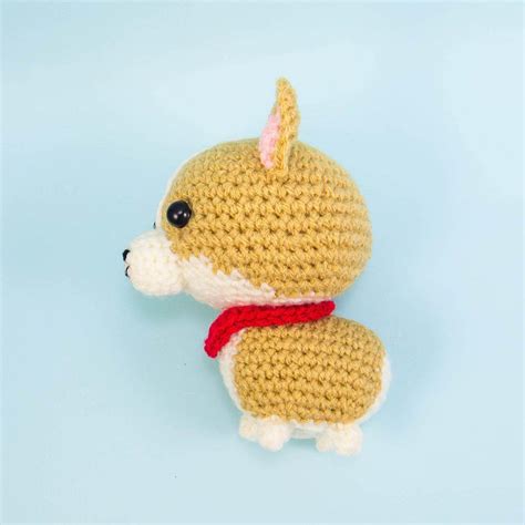 Crochet Corgi Amigurumi Snacksies Handicraft