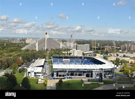 The Montreal Olympic Park Montreal Quebec Canada Stock Photo Alamy