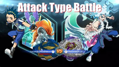 Salvage Valtryek Vs Raid Luinor Beyblade Burst Surge Drive Youtube