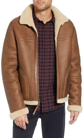 Vince Reversible Genuine Shearling Jacket Nordstrom Shearling