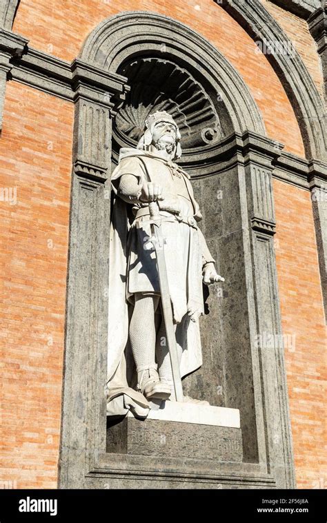 Statue Of Roger The Norman Roger Ii Of Sicily In The Royal Palace Of