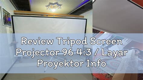 Review Tripod Screen Projector Layar Proyektor Inforce