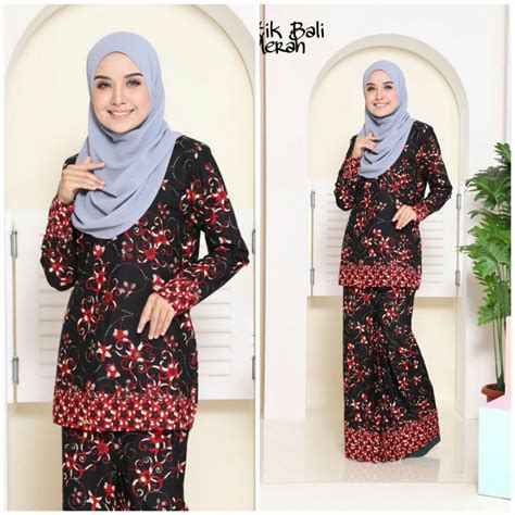 Baju Kurung Moden Batik Bali Womens Fashion Tops Blouses On Carousell