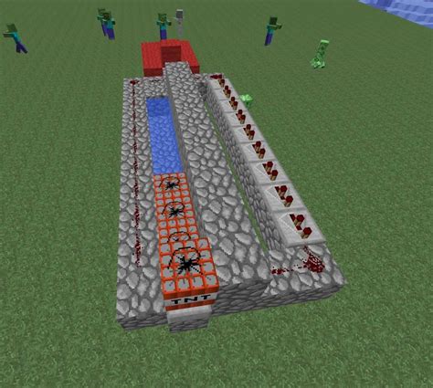 Creating Explosive Firepower Minecraft Tnt Cannon Schematics