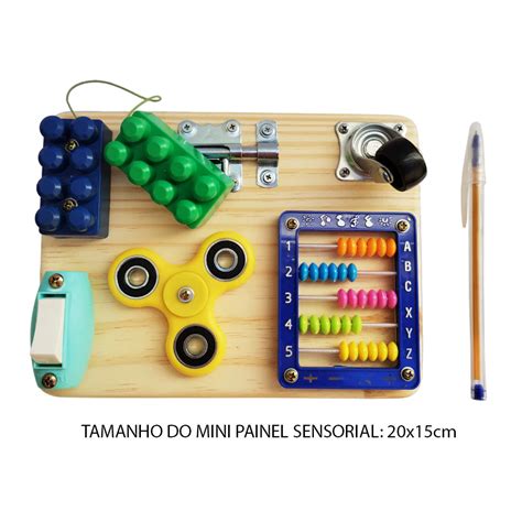 Painel Sensorial Infantil - Mini Painel Sensorial / Painel Sensorial Portatil / Painel Sensorial ...