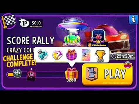 Solo Challenge Score Rally Move Crazy Columns Score Match