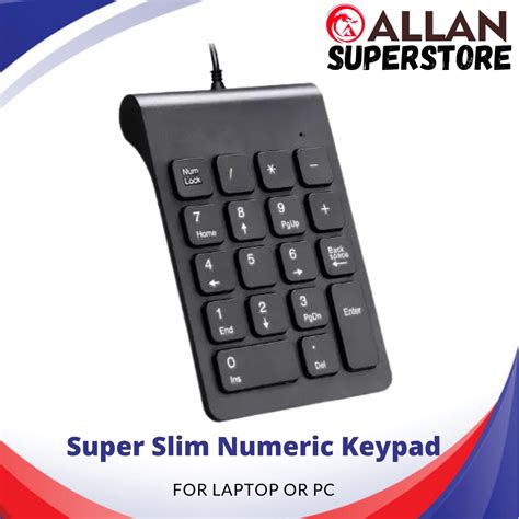 Allan Superstore Wired Extensions Numeric Keypad Usb Portable Slim