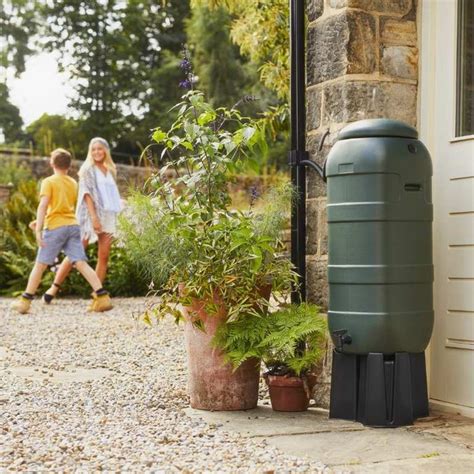 Mini Rainsaver 100 Litre Green Water Butt Kit Slimline Water Butts