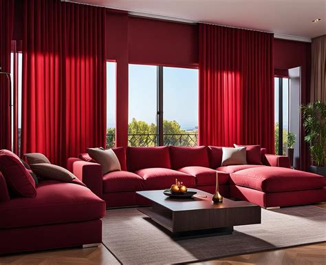 Stylish Red Curtain Ideas For Your Living Room Hd Constructionco