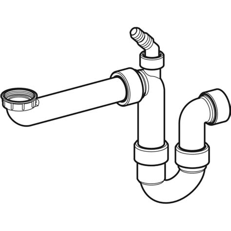 Sif N Curvo Geberit Para Fregadero Modelo Ahorra Espacio Con Boquilla