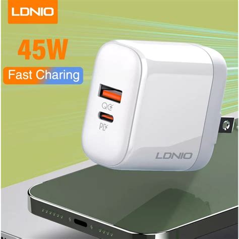 Ldnio A C W Fast Wall Charger Pd Qc Usb Port Charger Shopee Malaysia