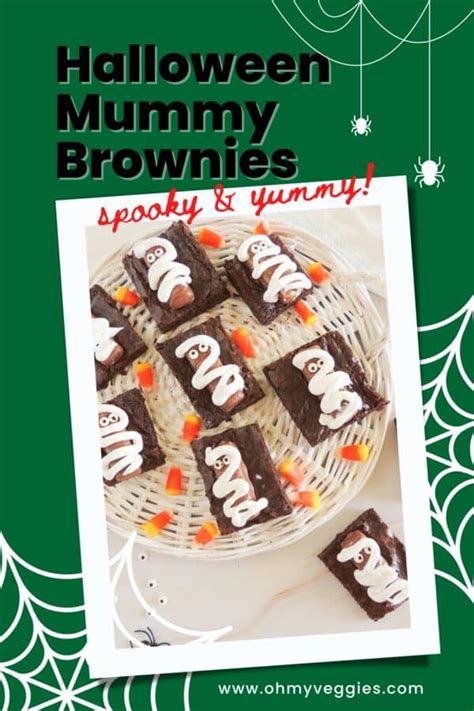 Halloween Mummy Brownies Oh My Veggies Karinokada