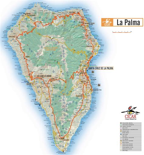 La Palma Island Map