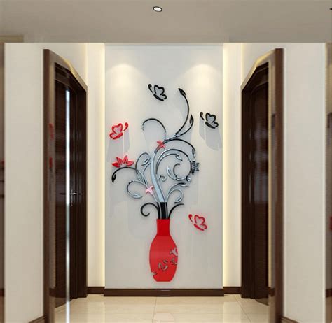 Labakihah Wall Stickersandmurals Diy 3d Acrylic Wall Stickers Living Room