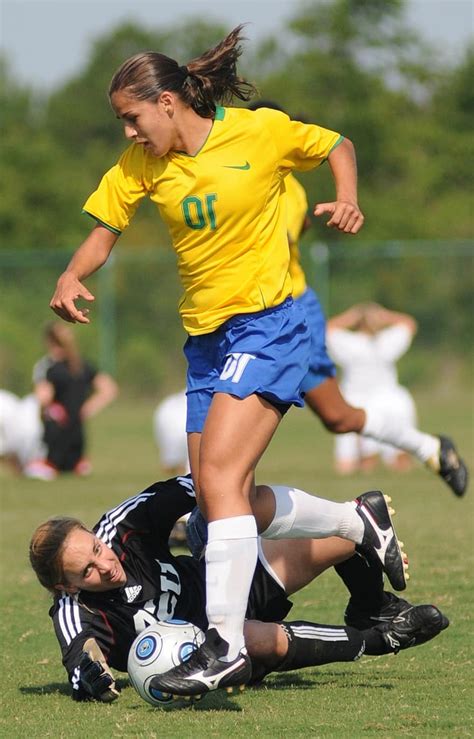 Soccer Competition Game Women Females Ball Sport Field Grass