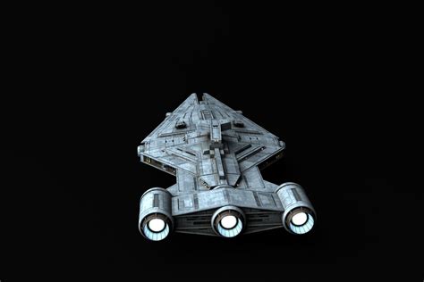 3D Model Arquitens Class Light Cruiser Star Wars VR AR Low Poly