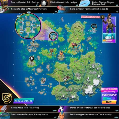 Carte de triche des défis Fortnite Semaine 4 Saison 3 Dexerto fr