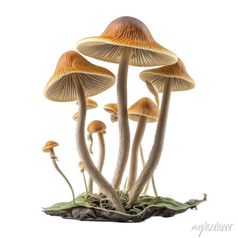 Psilocybin Mushroom Illustration Transparent Background Png Posters