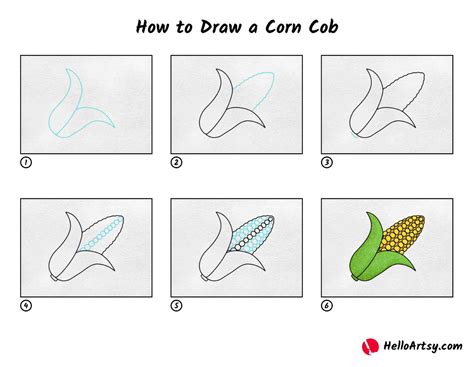 Corn Cob Outline