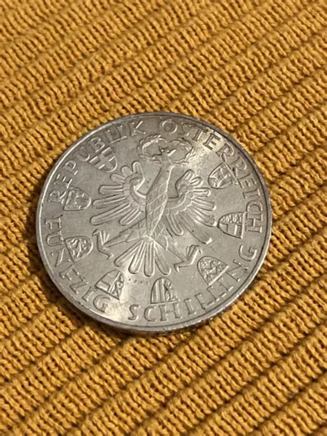 50 SCHILLING ÖSTERREICH 1959 Silber Tiroler Freiheit EUR 12 00