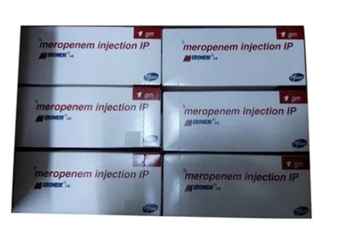 Pfizer Meropenem Injection I P Gm For Iv Use Only Application