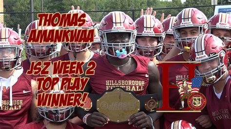 Hillsborough S Thomas Amankwaa Wins Jsz Week Central Jersey Game Ball