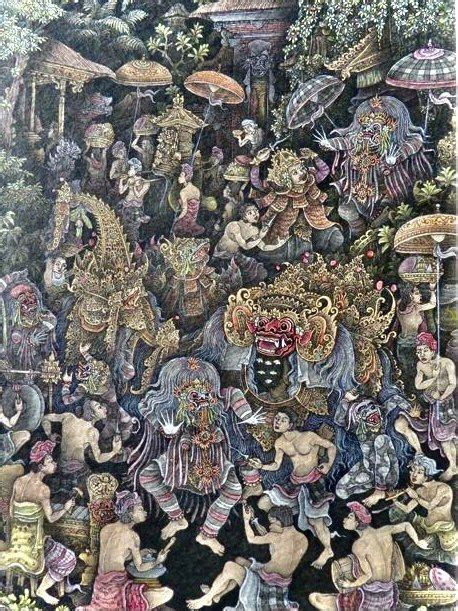 Keliki Kawan Miniature Painting Bali Painting Ubud Balinese Heritage