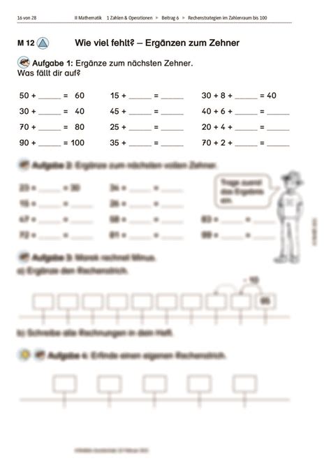 Rechenstrategien Im Zahlenraum Bis Raabits Online