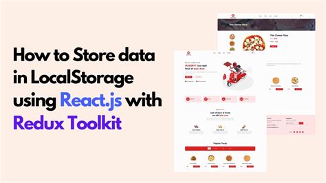 How To Store Data In Localstorage In Reactjs With Redux Toolkit React